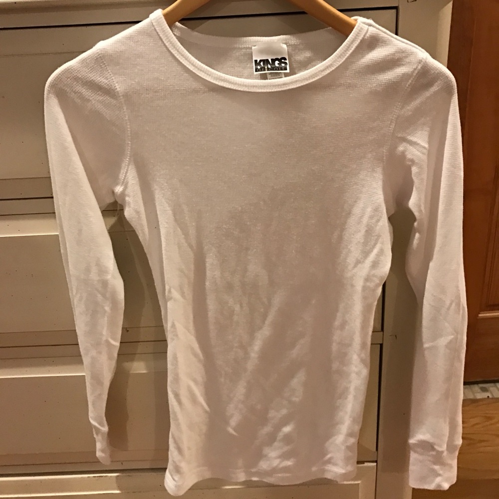 White thermal long sleeve